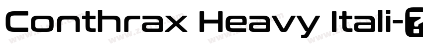 Conthrax Heavy Itali字体转换